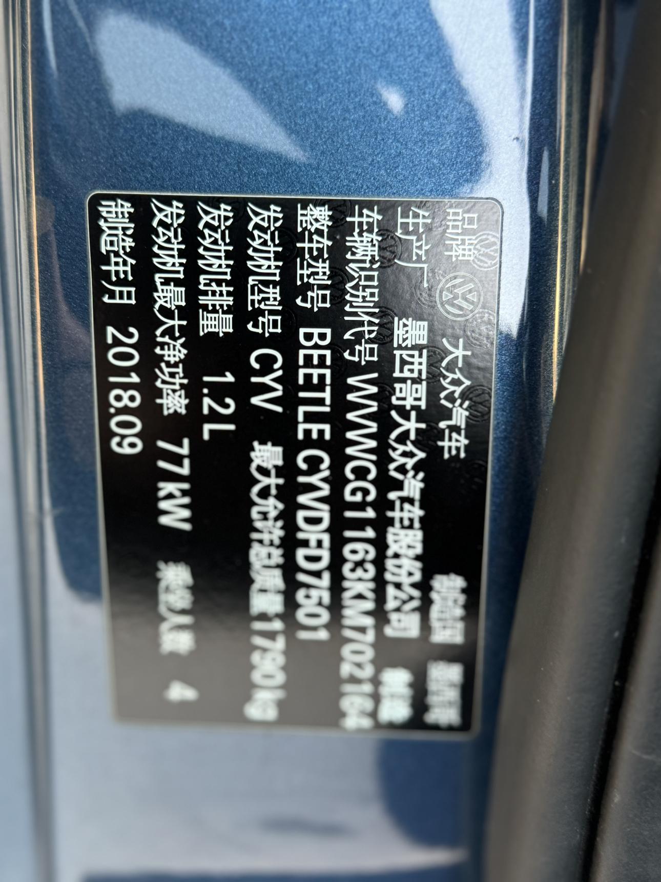 Volkswagen Beetle 2019 thumb 4